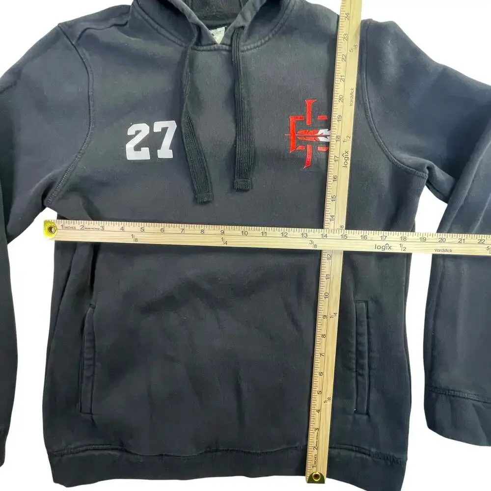 Adidas Black Pullover Hoodie LF Arrow Logo Number 27 Men’s Large